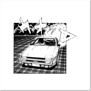 Takumi Fujiwara's Toyota AE86 V3 [ Initial D ] Posters and Art